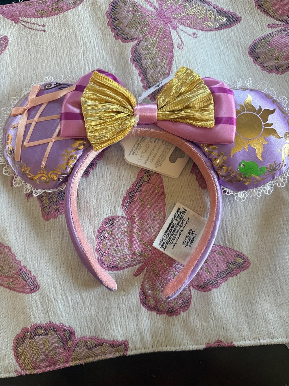 Disney Rapunzel Purple and Gold Minnie Ears Headband